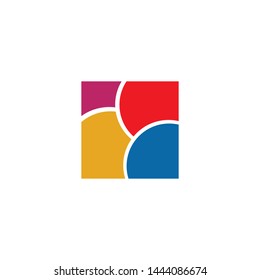 Square icon logo design inspiration vector template