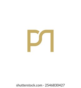 square icon logo initials PN vector technology
