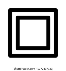 icono cuadrado o logotipo símbolo de signo aislado ilustración vectorial - iconos vectoriales de estilo negro de alta calidad
