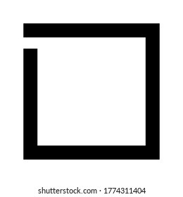 square icon or logo isolated sign symbol vector illustration - high quality black style vector icons
