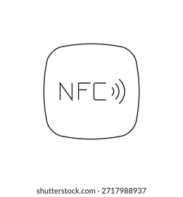 Square icon with rounded corners showing the NFC symbol.