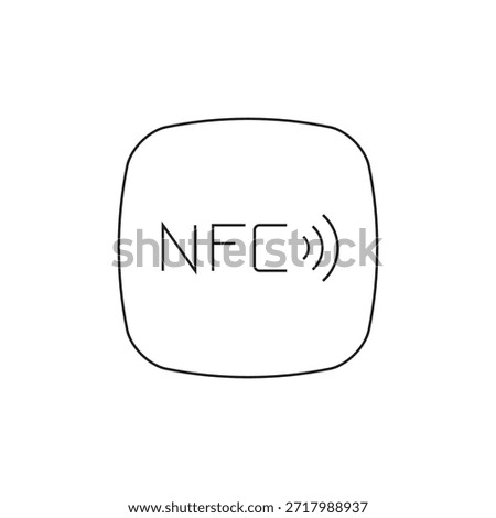 Square icon with rounded corners showing the NFC symbol.