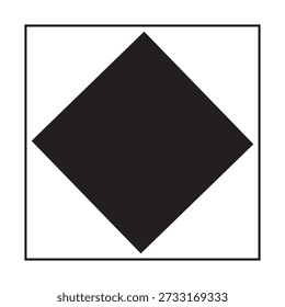 Square Icon. Square Simple Clip art Vector.