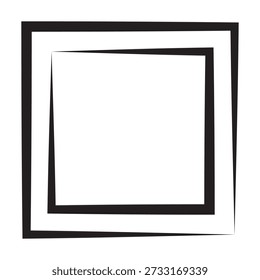 Square Icon. Square Simple Clip art Vector.