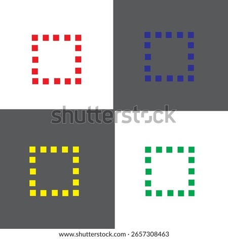 Square icon and symbol design