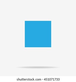 Square icon. Vector concept illustration for design.
