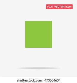 Square icon. Vector concept illustration for design.