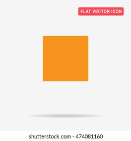 Square icon. Vector concept illustration for design.