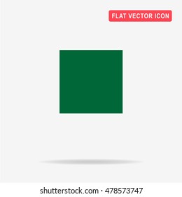 Square icon. Vector concept illustration for design.