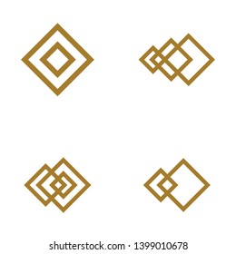 square icon vector illustration design template
