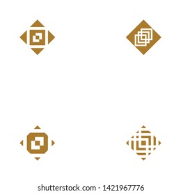 square icon vector illustration design template Vector