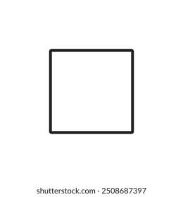 Square icon, vector illustration. vector square icon linear illustration for web and app on white background..eps