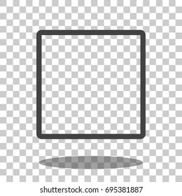 Square Icon Vector Isolated