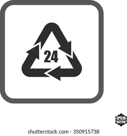 Square icons set 24 hours customer service.Vector illustration