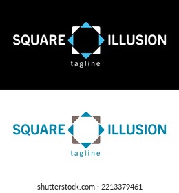 square illusion eight octogonal logo 