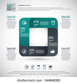 Square Infographic Background - AI EPS 10 with transparency effects. Infographic square background design. 
File is layered for easy editing.