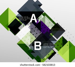 Square infographic banner. Vector template background for workflow layout, diagram, number options or web design