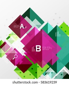 Pancarta de infografía cuadrada. Fondo de plantilla de vector para diseño de flujo de trabajo, diagrama, opciones de número o diseño web