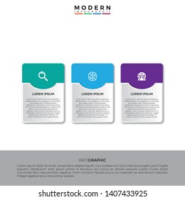 Square Infographic Label Design With Icons And 6 Options Or Steps.