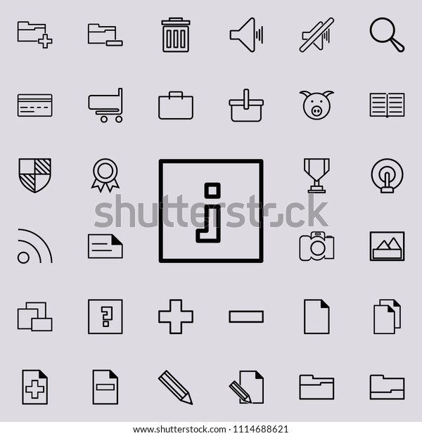 square
information sign icon. Detailed set of minimalistic icons. Premium
graphic design. One of the collection icons for websites, web
design, mobile app on colored
background