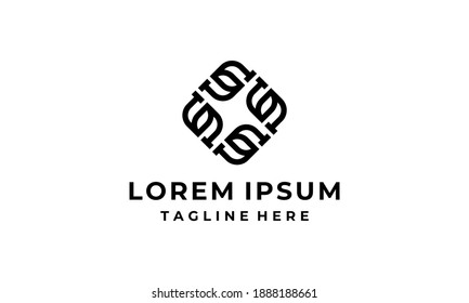 Square Initial Letter S Group Connection Community Logo Design Inspiration