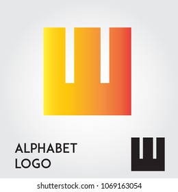 Square Initial W Logo