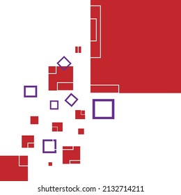 Square innovation abstract background illustration design  