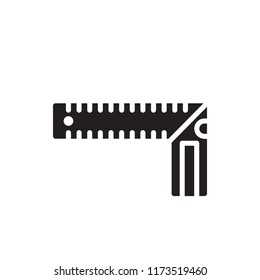 square instrument icon vector glyph style eps 10