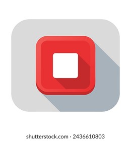 Square interface icon isolated flat vector illustration