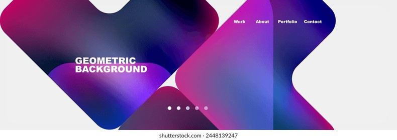 Square internet web page design template. Vector Illustration For Wallpaper, Banner, Background, Card, Book Illustration, landing page