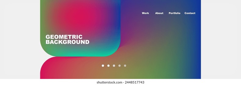 Square internet web page design template. Vector Illustration For Wallpaper, Banner, Background, Card, Book Illustration, landing page