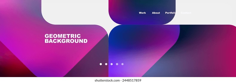 Square internet web page design template. Vector Illustration For Wallpaper, Banner, Background, Card, Book Illustration, landing page