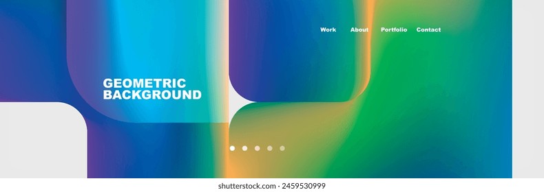 Square internet web page design template. Vector Illustration For Wallpaper, Banner, Background, Card, Book Illustration, landing page