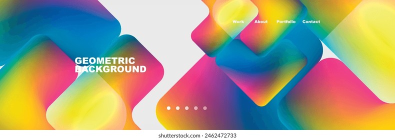 Quadratische Internet-Web-Seite Design-Vorlage. Vektorillustration für Bildschirmhintergrund, Banner, Hintergrund, Karte, Buchabbildung, Zielseite