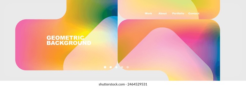 Square internet web page design template. Vector Illustration For Wallpaper, Banner, Background, Card, Book Illustration, landing page