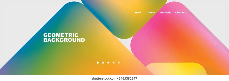 Square internet web page design template. Vector Illustration For Wallpaper, Banner, Background, Card, Book Illustration, landing page