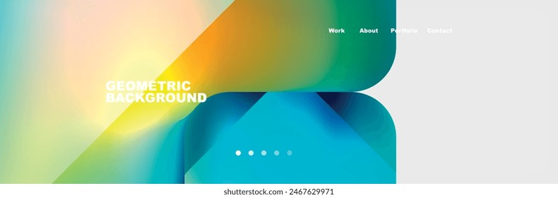 Square internet web page design template. Vector Illustration For Wallpaper, Banner, Background, Card, Book Illustration, landing page