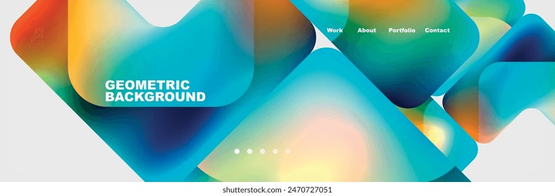 Plantilla de diseño de página de Web de Internet cuadrado. Ilustración vectorial Para Fondo de pantalla, Anuncio, Fondo, Tarjeta, Ilustración de libro, página de destino
