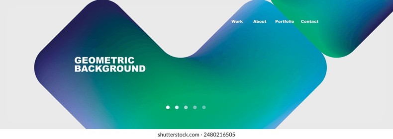 Square internet web page design template. Vector Illustration For Wallpaper, Banner, Background, Card, Book Illustration, landing page