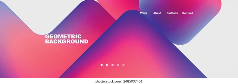 Square internet web page design template. Vector Illustration For Wallpaper, Banner, Background, Card, Book Illustration, landing page