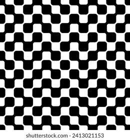 franja de laberinto cuadrado irregular del vector de patrón repetitivo, líneas abstractas patrones sin soldadura.