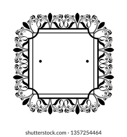 square label victorian style