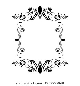 square label victorian style
