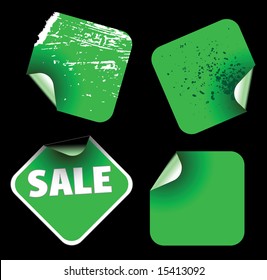 Square Labels badges and stickers