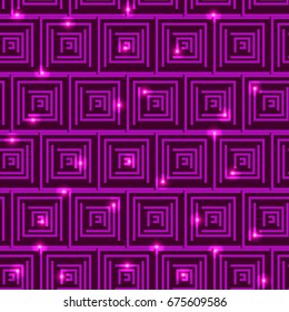 Square Labyrinth Background, Liliac Colour, Vector Illustration EPS10