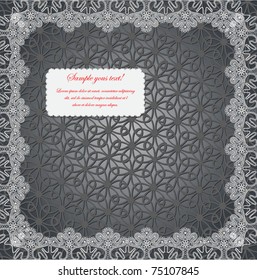 square lace frame