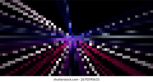 Plano de Fundo de Luz Laser Quadrada. Ilustração vetorial