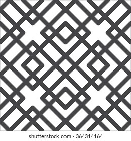 Square Lattice Pattern Seamless Vector Background Tile
