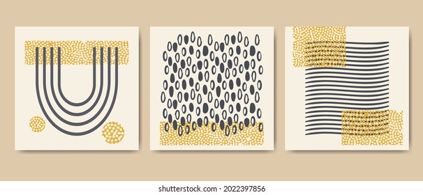 Square layout templates for social media, mobile apps or banner design