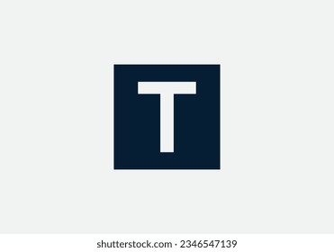 quadratisches Logo-Design, Briefkasten-Symbol, Vektorgrafik. ikonisches Buchstabenlogo. quadratisches Buchstabensymbol. Monogramm